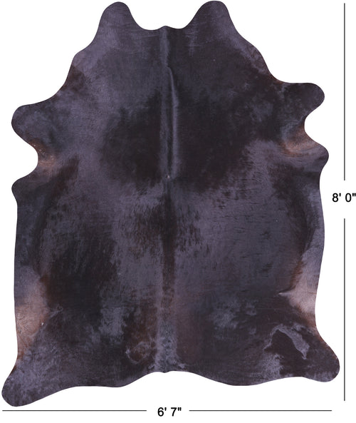 SUPER SALE Black Natural Cowhide Rug - XX-Large 8' 0