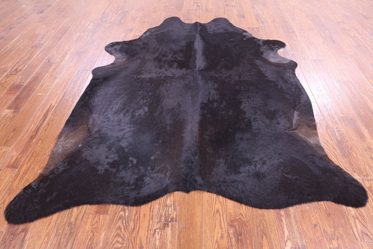 SUPER SALE Black Natural Cowhide Rug - XX-Large 8' 0"H x 6' 7"W