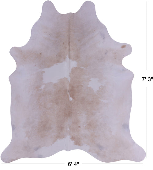 SUPER SALE Beige Natural Cowhide Rug - X-Large 7' 3