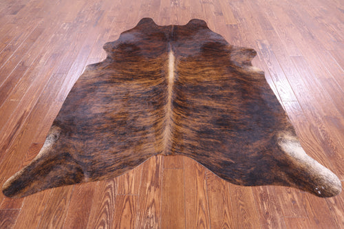 SUPER SALE Brindle Natural Cowhide Rug - X-Large 7' 2