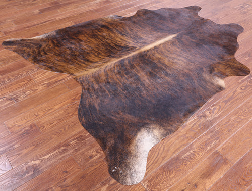 SUPER SALE Brindle Natural Cowhide Rug - X-Large 7' 2