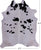 SUPER SALE Black & White Natural Cowhide Rug - XX-Large 8' 2"H x 6' 7"W