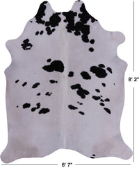 Thumbnail for SUPER SALE Black & White Natural Cowhide Rug - XX-Large 8' 2