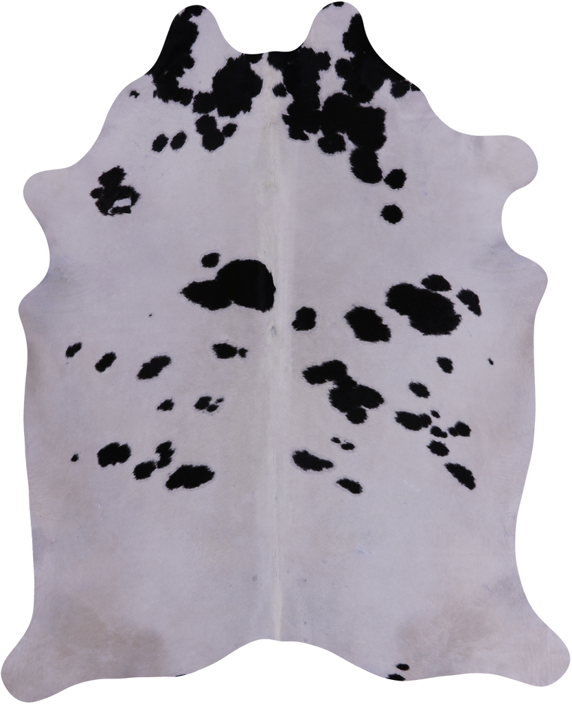 SUPER SALE Black & White Natural Cowhide Rug - XX-Large 8' 2"H x 6' 7"W
