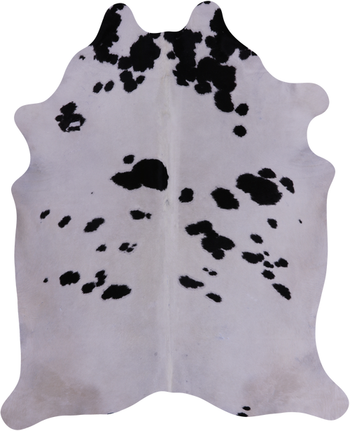 SUPER SALE Black & White Natural Cowhide Rug - XX-Large 8' 2