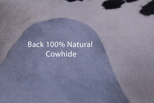 SUPER SALE Black & White Natural Cowhide Rug - XX-Large 8' 2