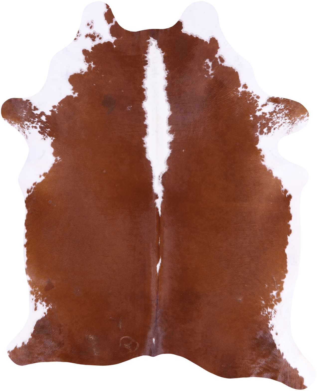 SUPER SALE Brown & White Natural Cowhide Rug - XX-Large 7' 10"H x 6' 3"W