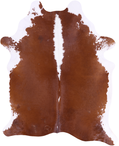 SUPER SALE Brown & White Natural Cowhide Rug - XX-Large 7' 10