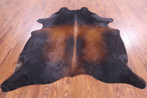 SUPER SALE Dark Brown Natural Cowhide Rug - X-Large 7' 3