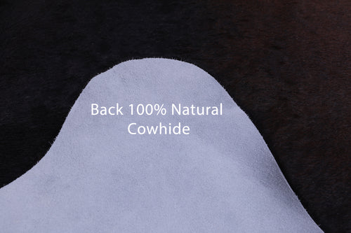 SUPER SALE Dark Brown Natural Cowhide Rug - X-Large 7' 3