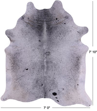 Thumbnail for SUPER SALE Black Salt & Pepper Natural Cowhide Rug - XX-Large 7' 10