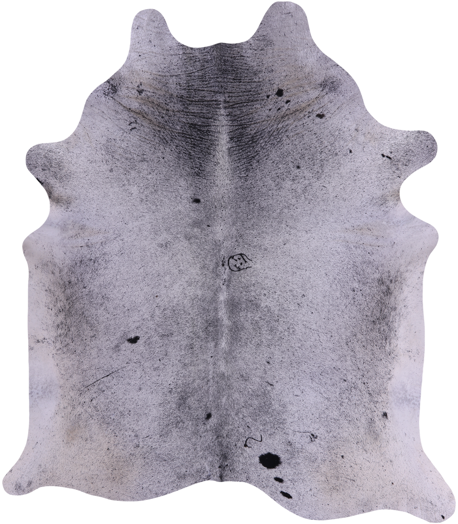 SUPER SALE Black Salt & Pepper Natural Cowhide Rug - XX-Large 7' 10"H x 7' 0"W