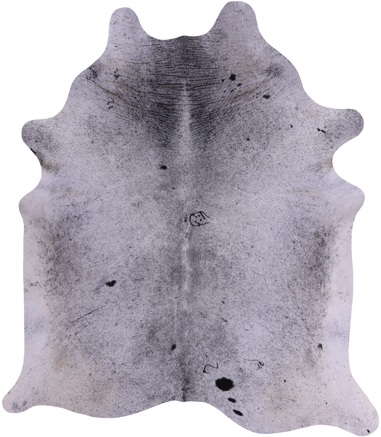 SUPER SALE Black Salt & Pepper Natural Cowhide Rug - XX-Large 7' 10"H x 7' 0"W