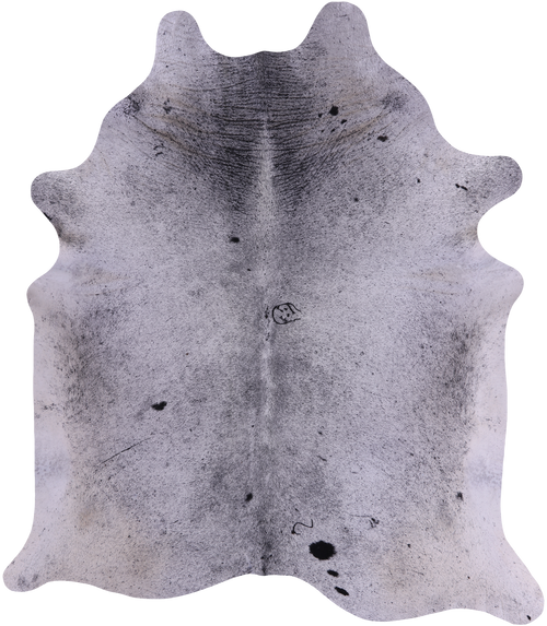 SUPER SALE Black Salt & Pepper Natural Cowhide Rug - XX-Large 7' 10
