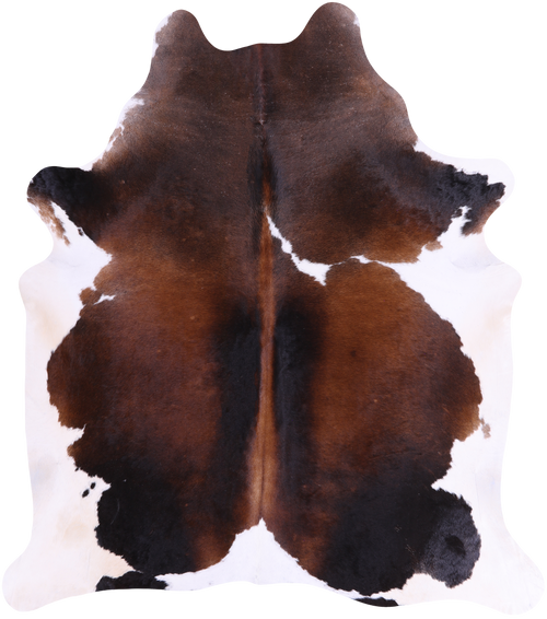 SUPER SALE Tricolor Natural Cowhide Rug - X-Large 7' 3