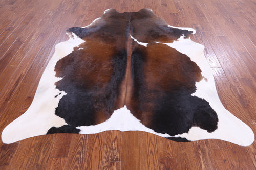 SUPER SALE Tricolor Natural Cowhide Rug - X-Large 7' 3