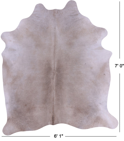 SUPER SALE Beige Natural Cowhide Rug - X-Large 7' 0