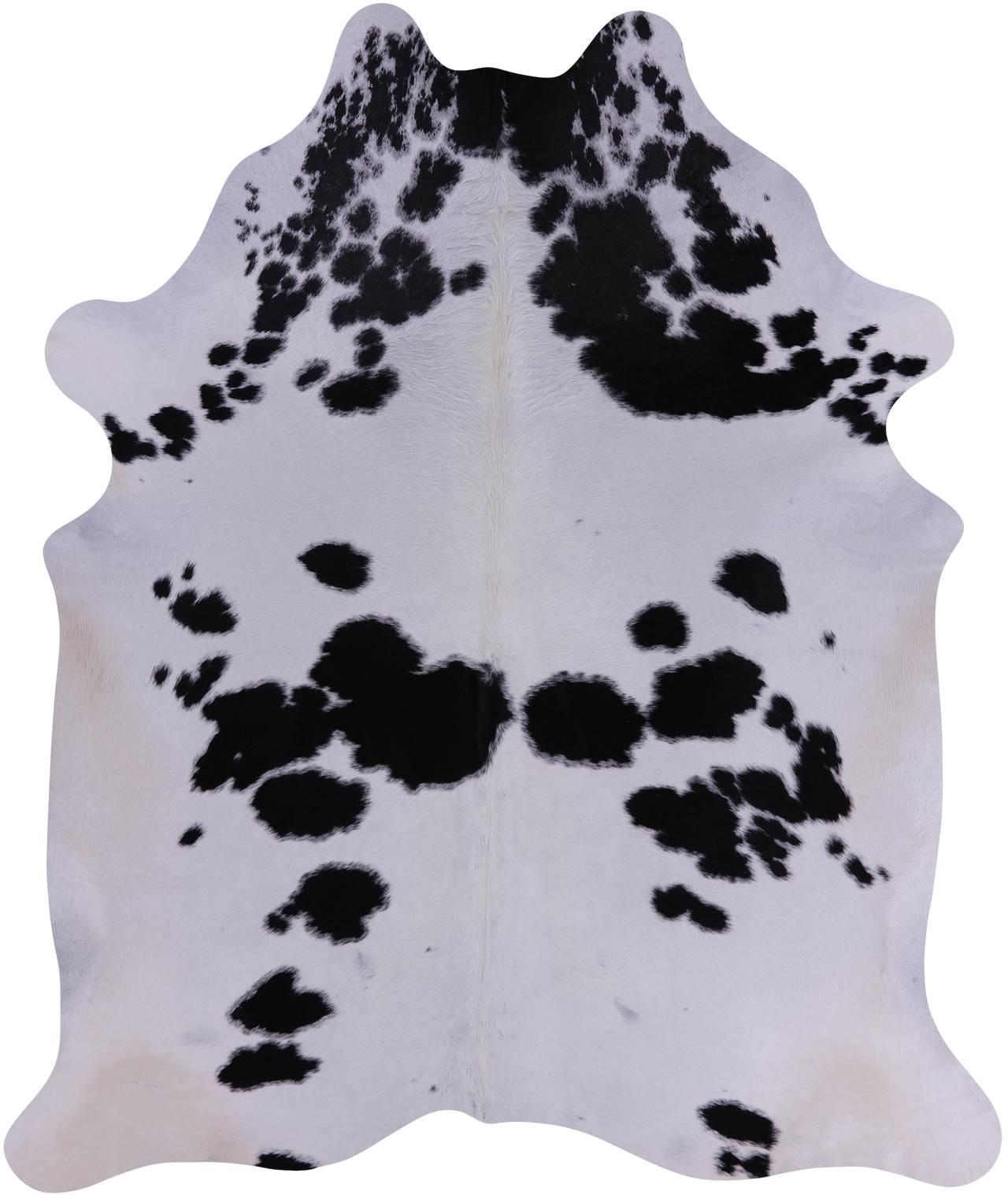 SUPER SALE Black & White Natural Cowhide Rug - XX-Large 7' 8"H x 6' 3"W
