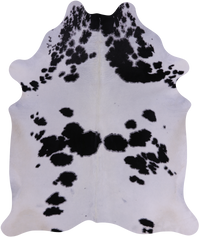 Thumbnail for SUPER SALE Black & White Natural Cowhide Rug - XX-Large 7' 8