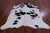 SUPER SALE Black & White Natural Cowhide Rug - XX-Large 7' 8"H x 6' 3"W