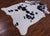 SUPER SALE Black & White Natural Cowhide Rug - XX-Large 7' 8"H x 6' 3"W