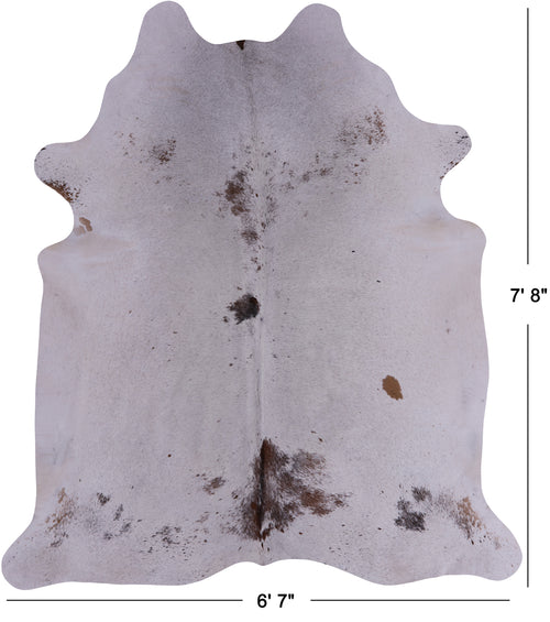 SUPER SALE Brown Salt & Pepper Natural Cowhide Rug - XX-Large 7' 8