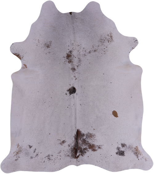 SUPER SALE Brown Salt & Pepper Natural Cowhide Rug - XX-Large 7' 8