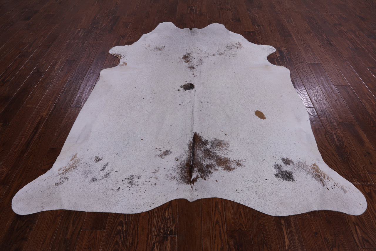 SUPER SALE Brown Salt & Pepper Natural Cowhide Rug - XX-Large 7' 8"H x 6' 7"W