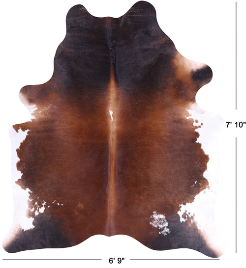 SUPER SALE Tricolor Natural Cowhide Rug - XX-Large 7' 10