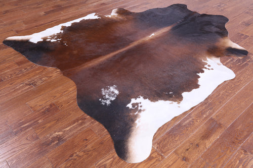 SUPER SALE Tricolor Natural Cowhide Rug - XX-Large 7' 10