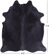 Thumbnail for SUPER SALE Black Natural Cowhide Rug - X-Large 7' 3