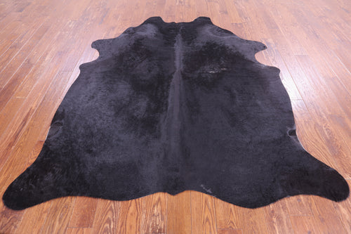 SUPER SALE Black Natural Cowhide Rug - X-Large 7' 3