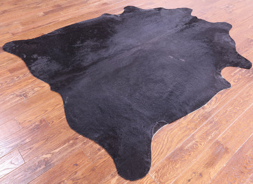 SUPER SALE Black Natural Cowhide Rug - X-Large 7' 3