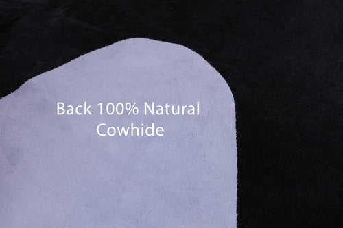 SUPER SALE Black Natural Cowhide Rug - X-Large 7' 3