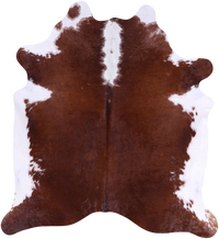 Thumbnail for SUPER SALE Brown & White Natural Cowhide Rug - X-Large 7' 1