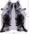 SUPER SALE Black Salt & Pepper Natural Cowhide Rug - XX-Large 7' 4"H x 6' 3"W