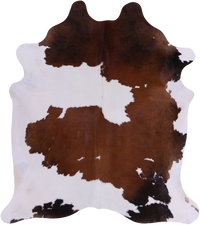 Thumbnail for SUPER SALE Brown & White Natural Cowhide Rug - X-Large 7' 3