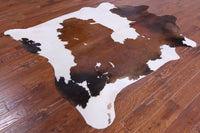 Thumbnail for SUPER SALE Brown & White Natural Cowhide Rug - X-Large 7' 3
