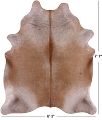 Thumbnail for SUPER SALE Light Brown Natural Cowhide Rug - XX-Large 7' 7