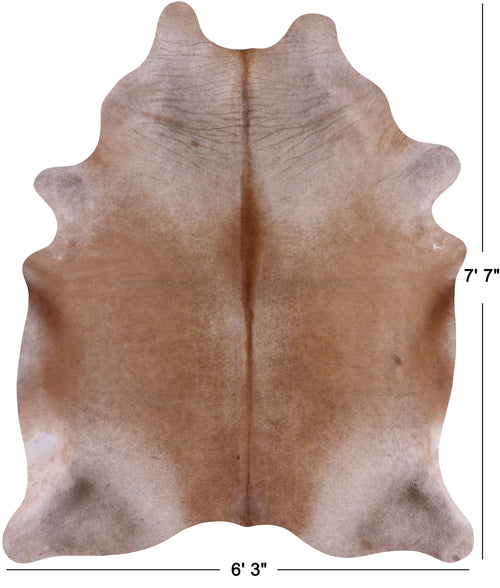 SUPER SALE Light Brown Natural Cowhide Rug - XX-Large 7' 7