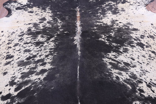 SUPER SALE Black Salt & Pepper Natural Cowhide Rug - XX-Large 8' 2
