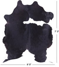 Thumbnail for SUPER SALE Black & White Natural Cowhide Rug - X-Large 7' 3
