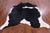 SUPER SALE Black & White Natural Cowhide Rug - X-Large 7' 3"H x 6' 5"W