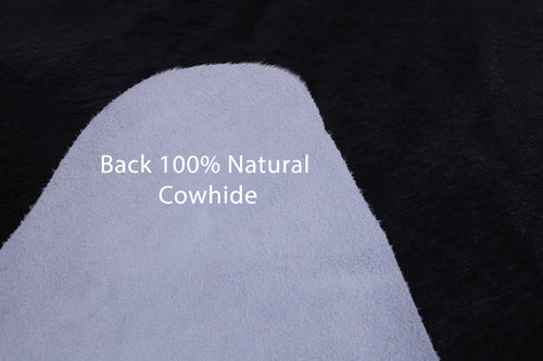 SUPER SALE Black & White Natural Cowhide Rug - X-Large 7' 3