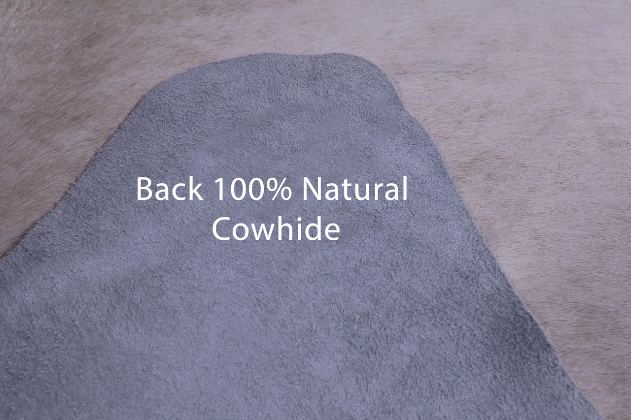SUPER SALE Beige Natural Cowhide Rug - XX-Large 8' 2"H x 6' 7"W