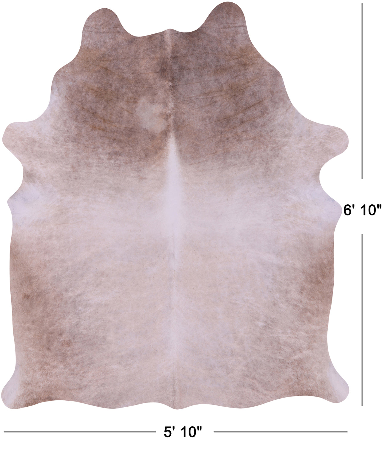 SUPER SALE Beige Natural Cowhide Rug - X-Large 6' 10"H x 5' 10"W