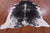 SUPER SALE Black Salt & Pepper Natural Cowhide Rug - X-Large 7' 3"H x 6' 2"W