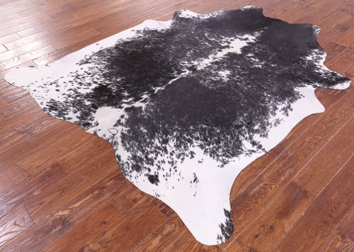 SUPER SALE Black Salt & Pepper Natural Cowhide Rug - X-Large 7' 3