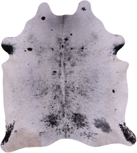 Thumbnail for SUPER SALE Black Salt & Pepper Natural Cowhide Rug - XX-Large 7' 6