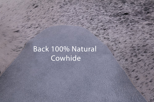 SUPER SALE Black Salt & Pepper Natural Cowhide Rug - XX-Large 7' 6
